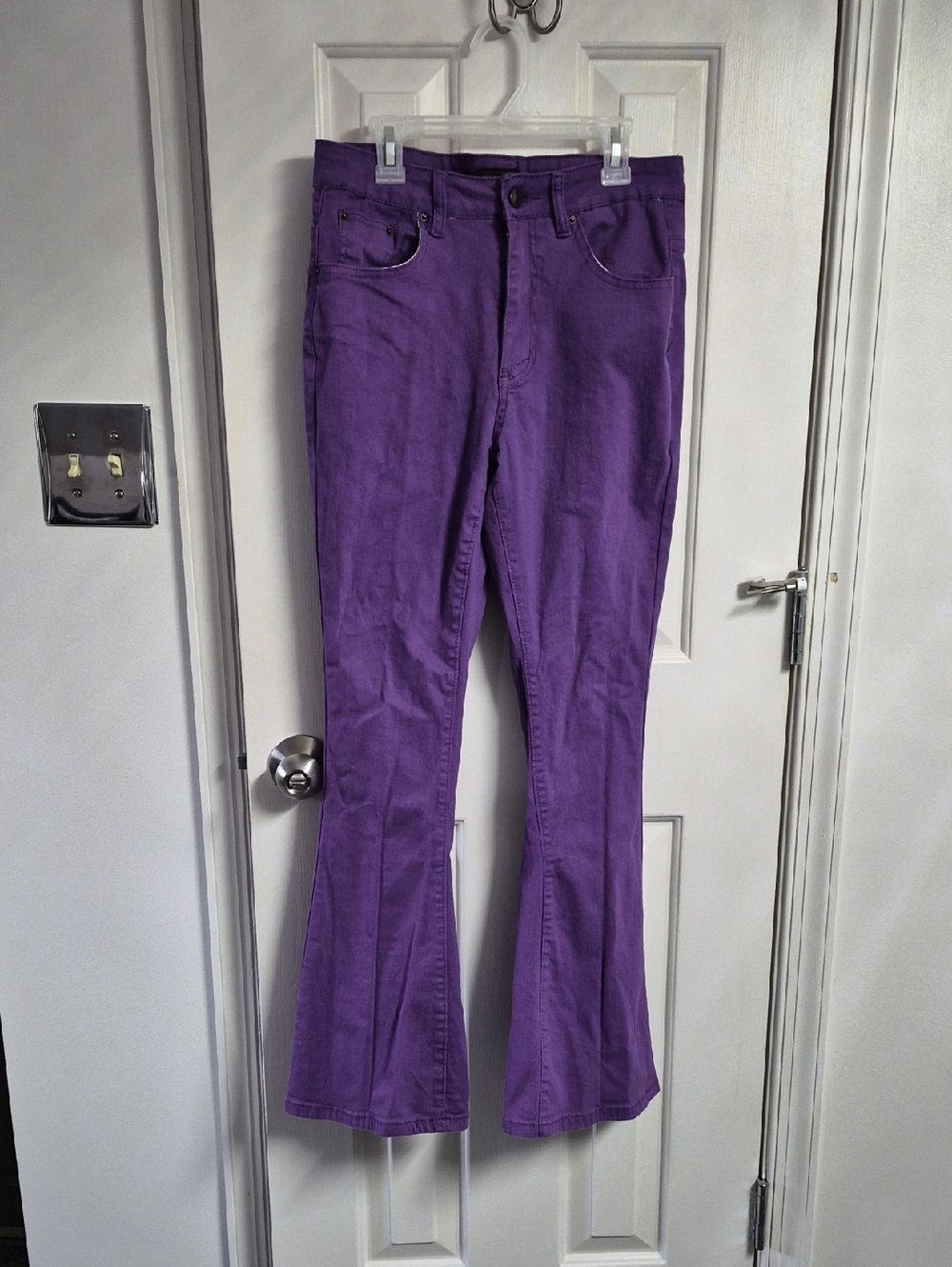 Vintage Look Purple High-Rise Jeans